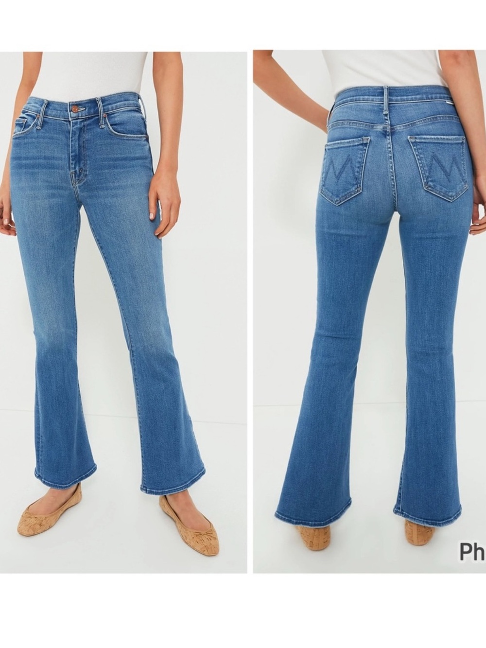 MOTHER The Weekender In Layover Denim Blue Jeans Size 28